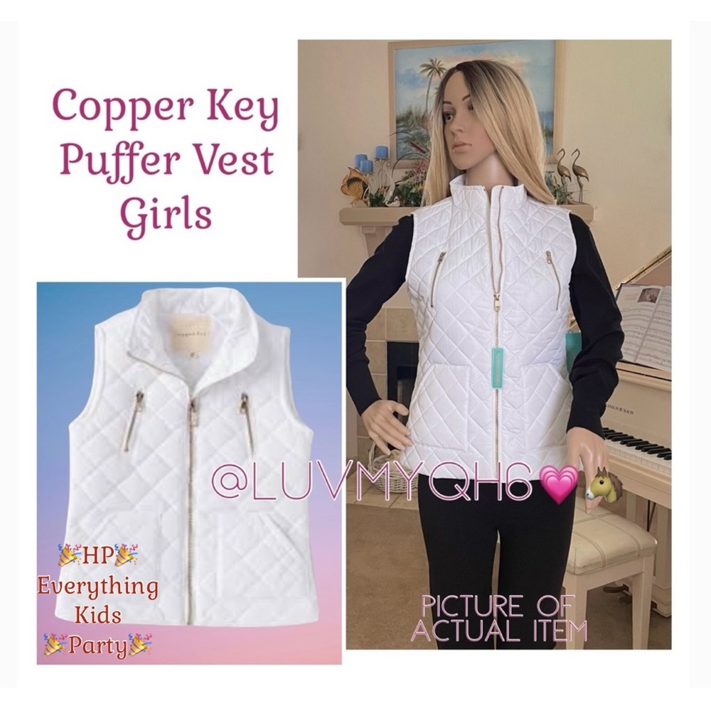 Copper Key Puffer Vest Girls 🎉HP🎉